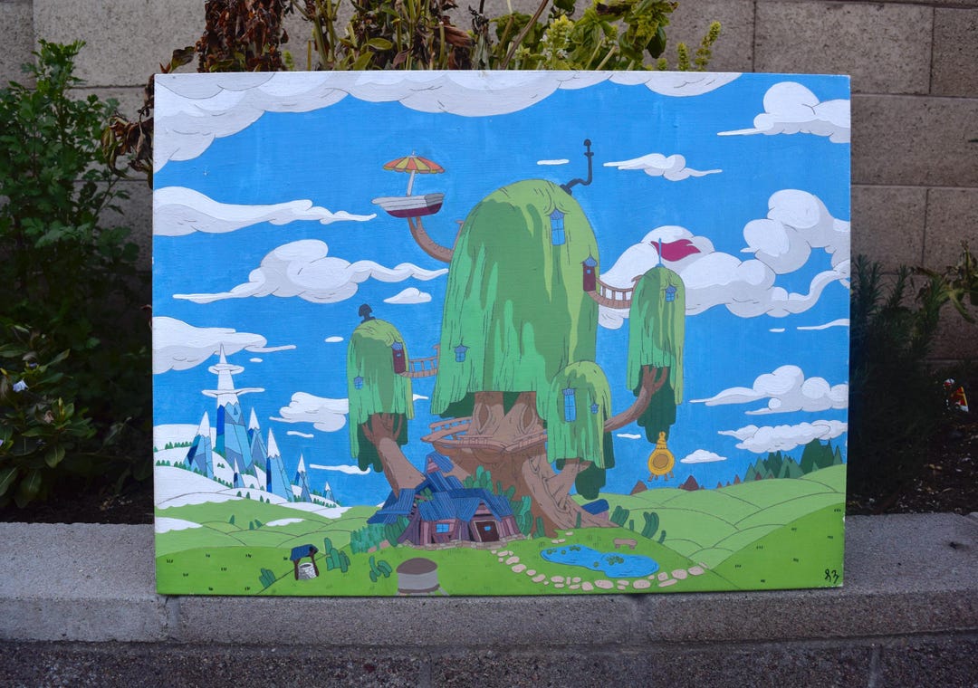 Adventure Time Painting Poster Print - Etsy