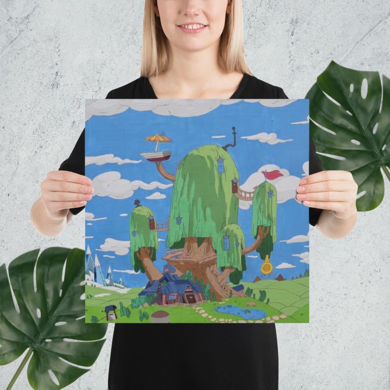 Adventure Time Painting Poster Print - Etsy