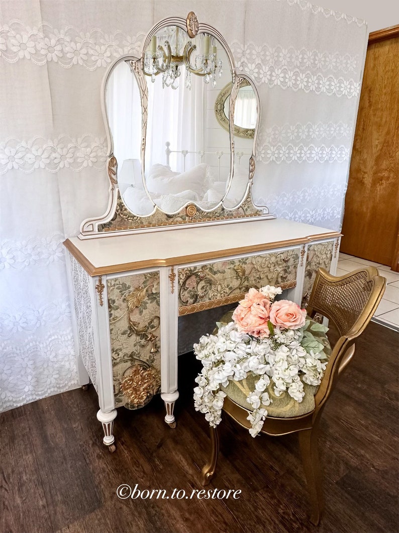 Antique Vanity/vintage Vanity/make up Vanity/dressing Table/bedroom ...