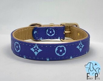 designer leather cat collars