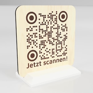 QR-Code Scannen Aufsteller Tafel