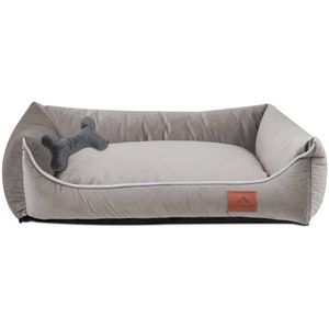 Lits pour chiens FUUFEE LUX, coussins pour chiens, panier pour chiens, chaise longue pour chiens, lit pour chiens de grande taille, couverture pour chiens, housse amovible, S M L XL, plusieurs couleurs Haselnuss