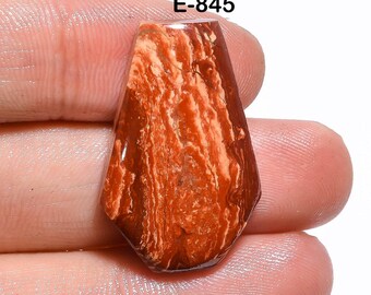 Cabochões de Jaspe Vermelho Natural – Gema Polida para Confecção de Joias, Trabalhos com Arame, Cristais de Cura – Padrões Exclusivos