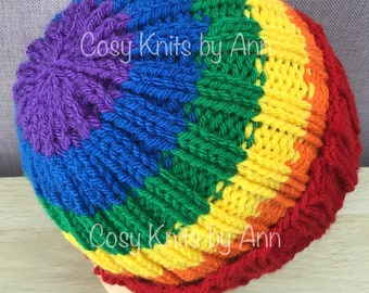 Rainbow Graffiti Flamingo Beanies Knit Hats Skull Caps Mens Rainbow Graffiti Flamingo Beanies Knit Hats Skull Caps Mens