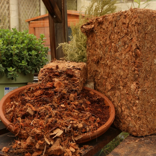 Coco chips | coir chips | 100%biodegradable, natural, organic coir mulch