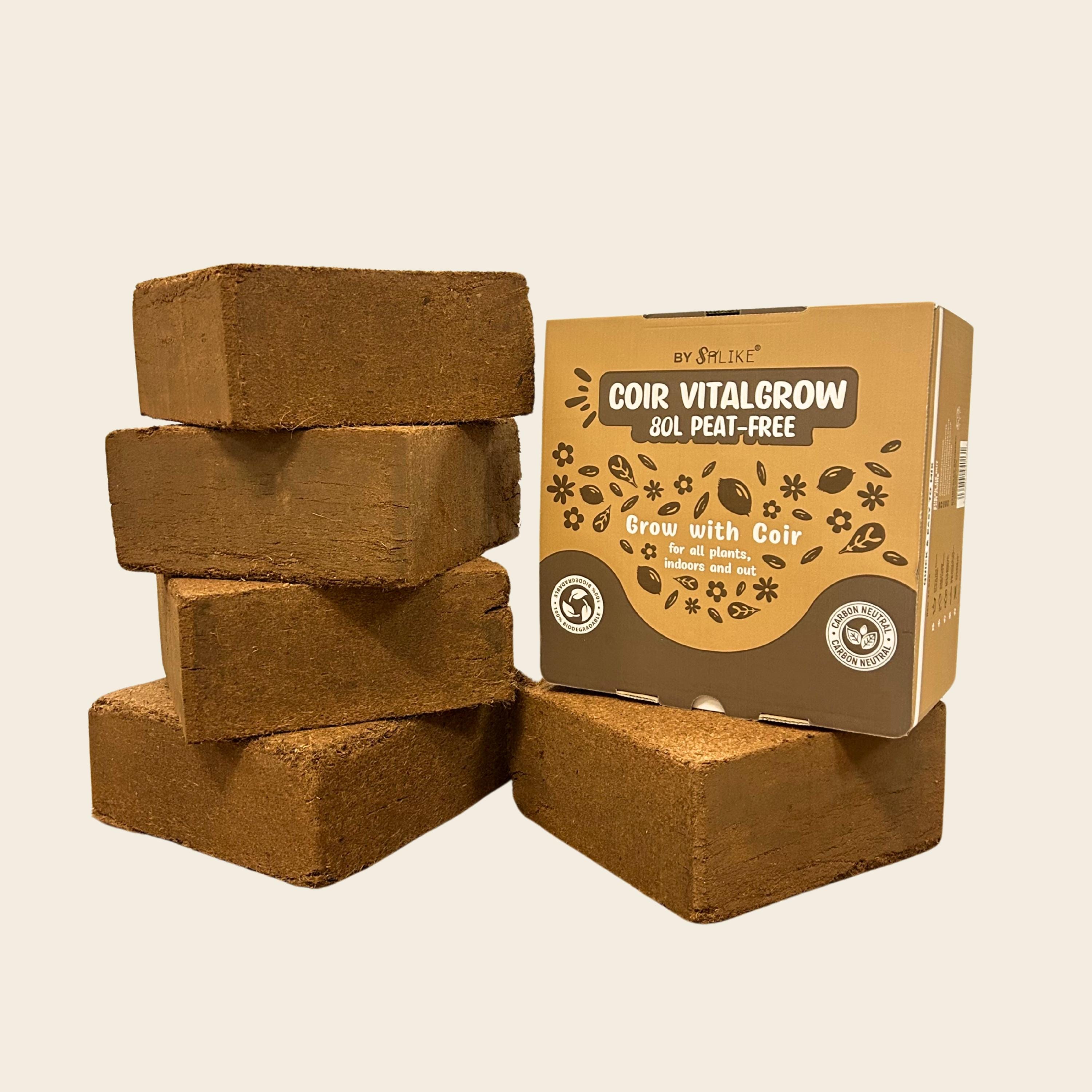 Coirproducts 400L Bulk Coir Potting Mix | 5 X 80L Bricks | Peat-free ...