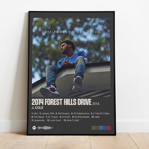 J. Cole - 2014 Forest Hills Fahrt - Individueller Album Print - HD Album Cover - J Cole Poster - Geschenkideen | 3 Größen Digitaler Download