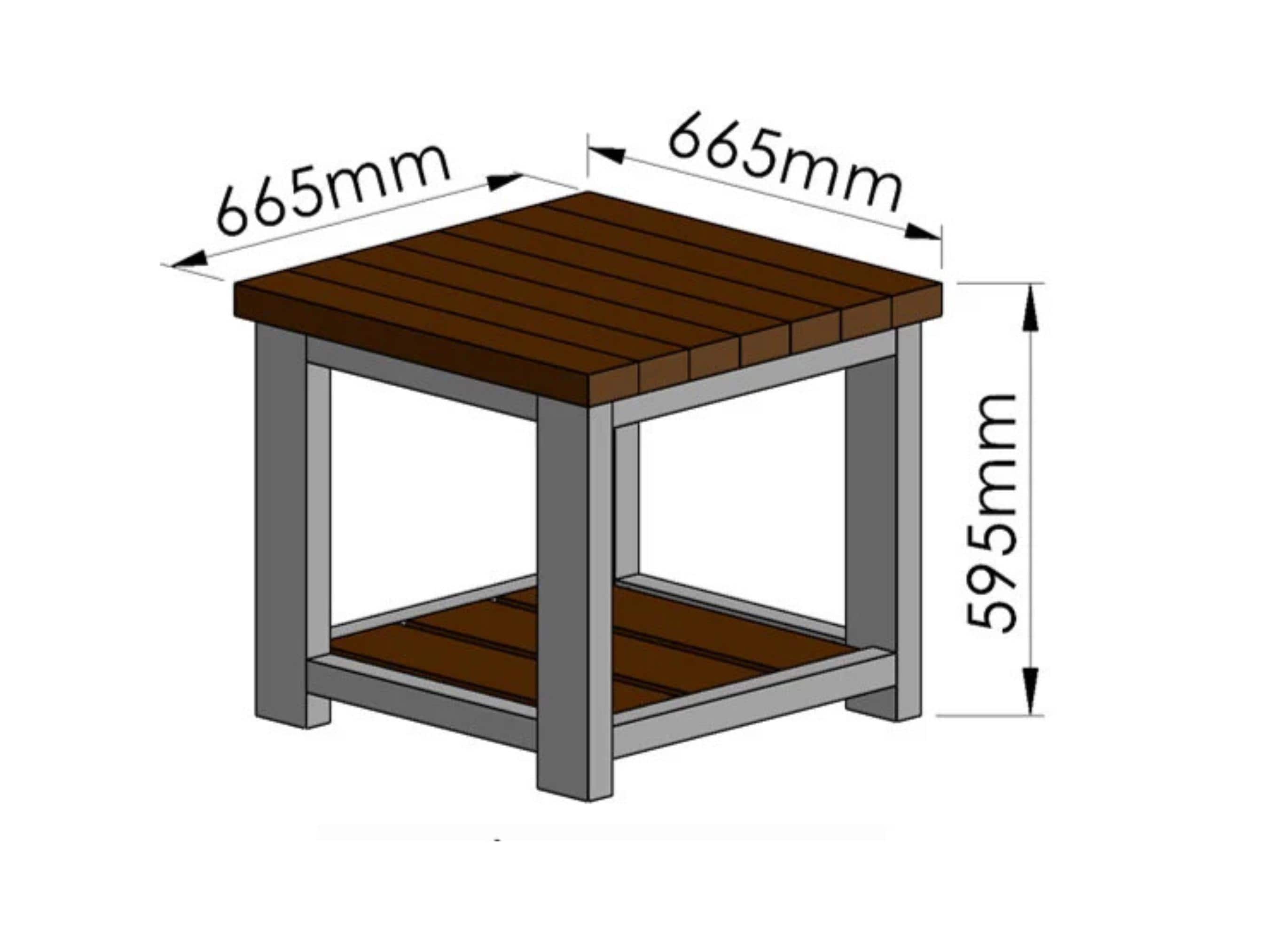 Rustic Farmhouse End Table DIY Woodworking Plans (digital PDF) - Etsy