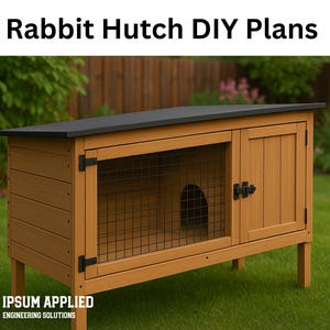 DIY Kaninchen & Meerschweinchenstall Holzbearbeitungspläne (Digitaler Download)