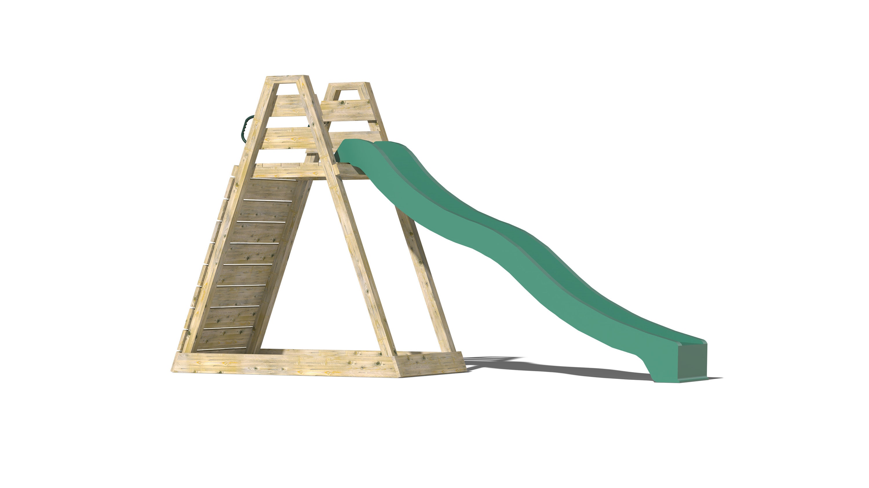 Aframe Climber With Slide and Rock Wall Plans & Assembly Etsy