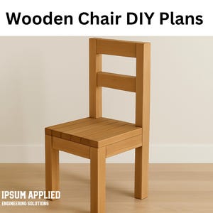 DIY Wooden Chair Plan: 2x4 Lumber Build (PDF Download)