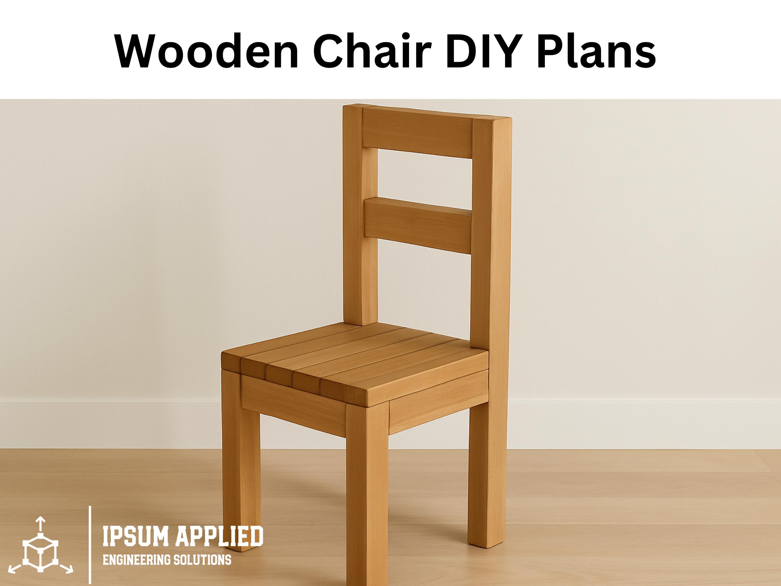 Eenvoudige Houten Stoelplannen