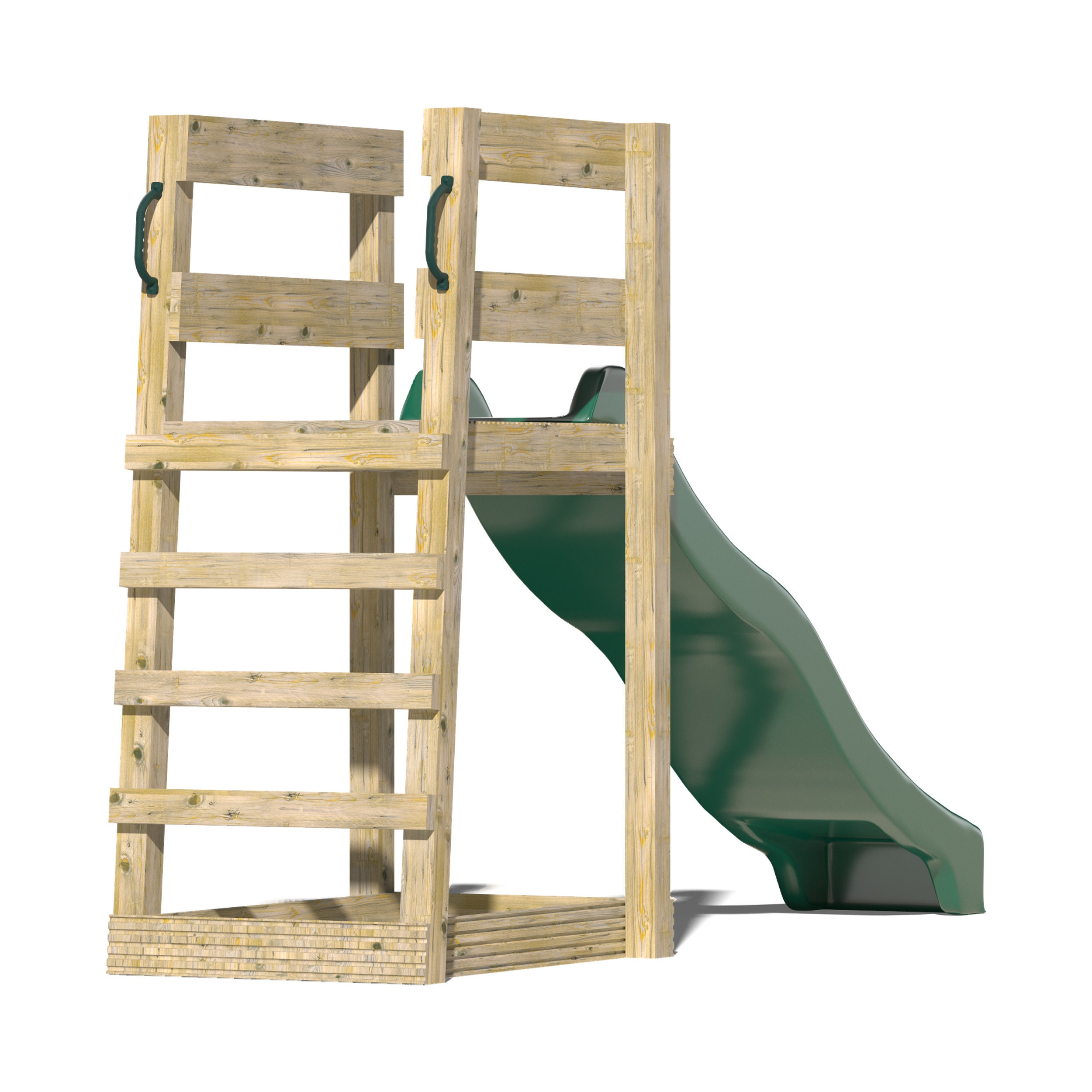 Free Standing Climbing Frame With Slide Plans & Assembly Instructions Comes With Cut List and