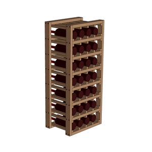 Wine Rack 28 Bottles Plans & Assembly Instructions Comes with Cut List and Step-by-Step Guide image 5