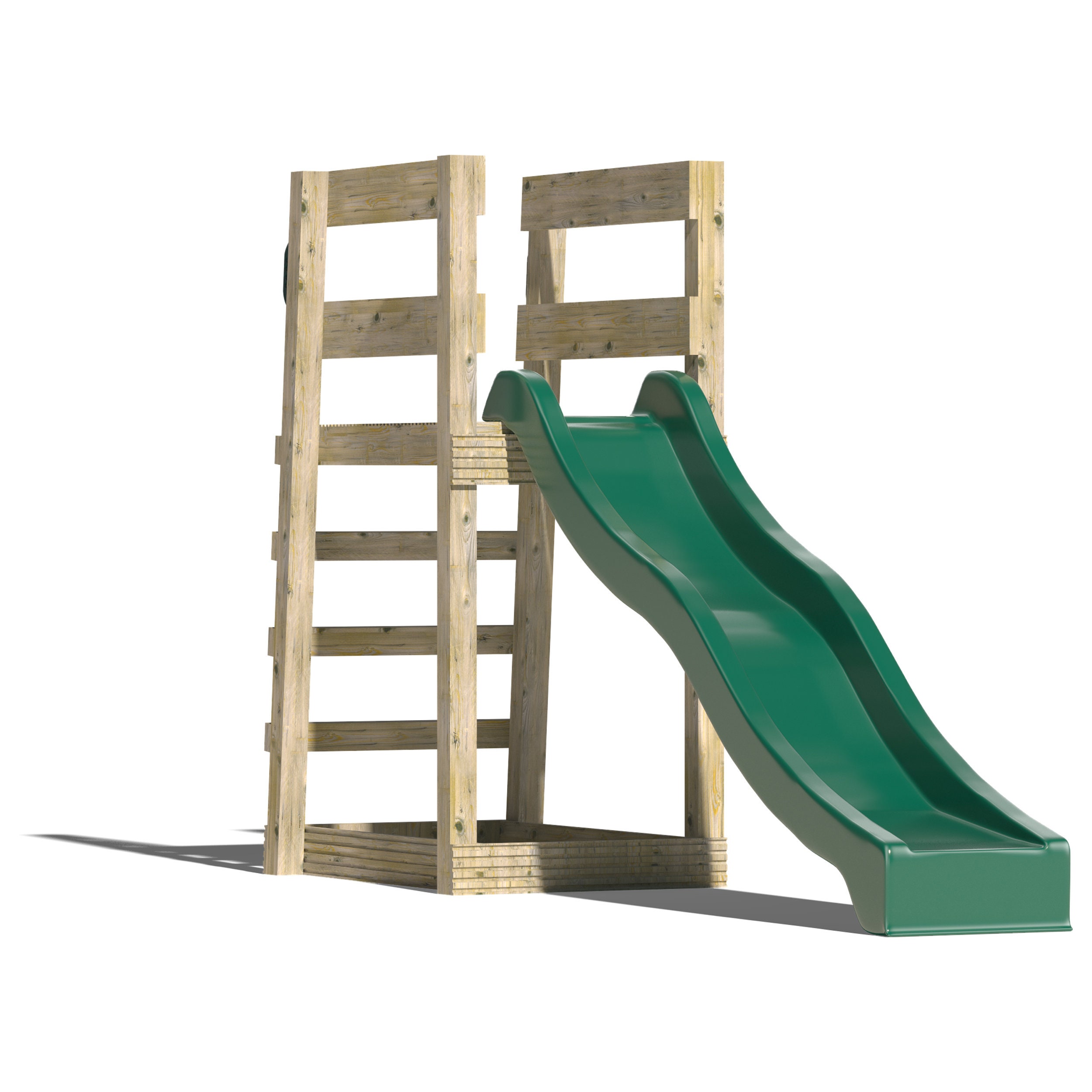 Free Standing Climbing Frame With Slide Plans & Assembly Instructions Comes With Cut List and