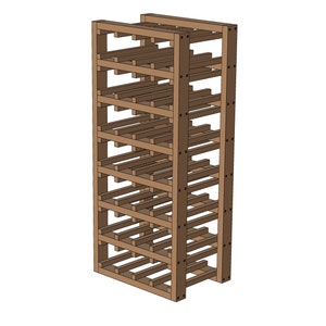 Wine Rack 28 Bottles Plans & Assembly Instructions Comes with Cut List and Step-by-Step Guide image 4
