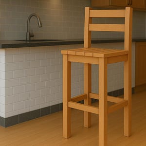 DIY Bar Stool Woodworking Plans: 2x4 Lumber Build with Step-by-Step Instructions - Digital Build Guide image 8