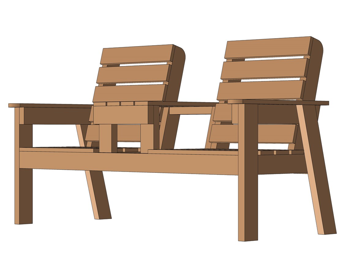 Jack and Jill Bench Plans & Assembly Instructions Comes With Etsy