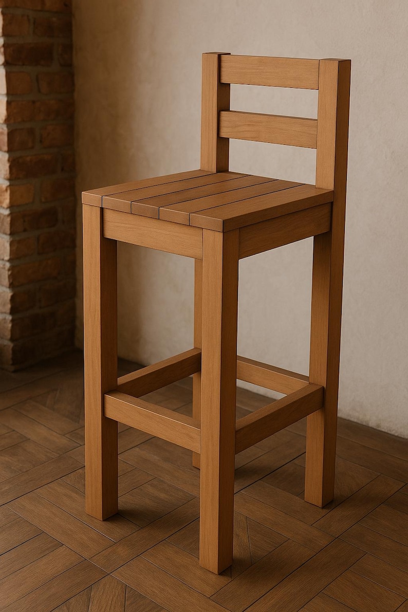 DIY Bar Stool Woodworking Plans: 2x4 Lumber Build with Step-by-Step Instructions - Digital Build Guide image 5