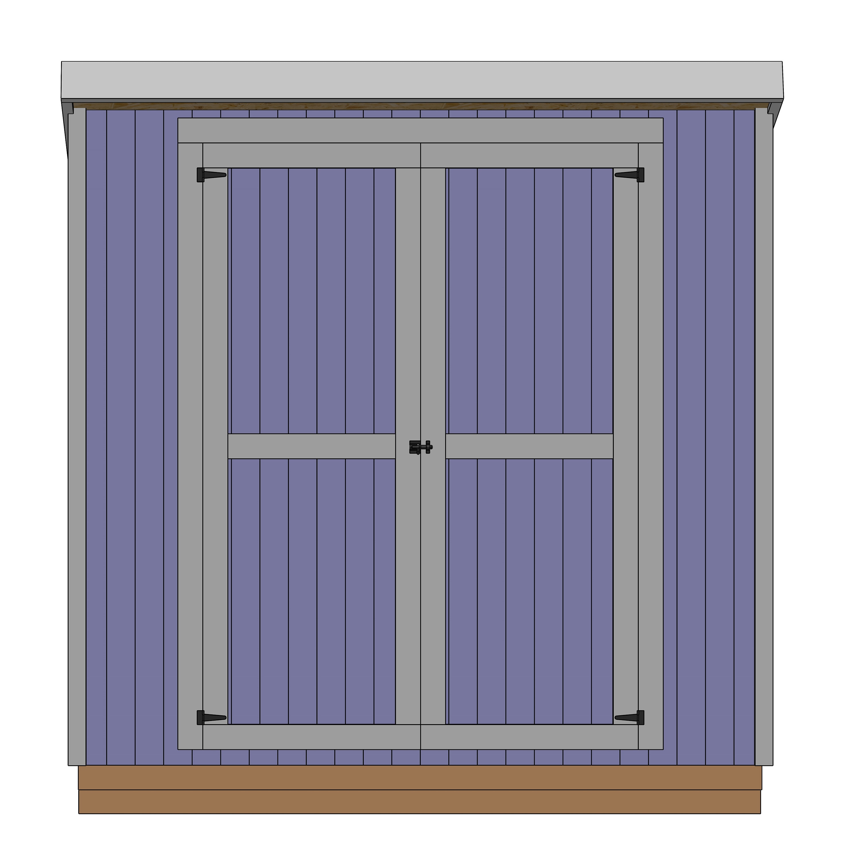 6 X 8 Lean to Shed Plans &amp; Assembly Instructions Comes With - Etsy Canada