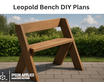 DIY Leopold Bench Woodworking Plans – Outdoor Garden Seat PDF – Step-by-Step Instructions