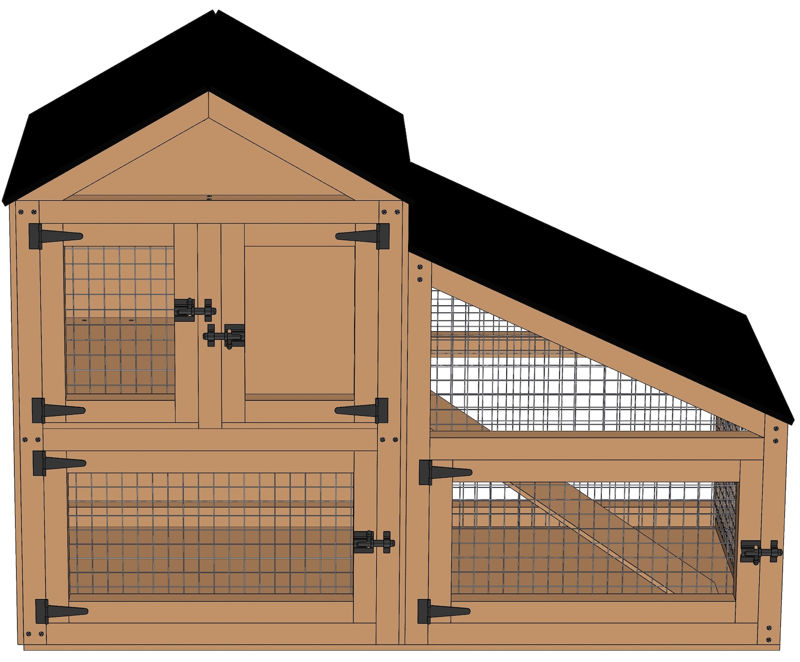 Two Tier Rabbit / Guinea Pig Hutch Plans & Assembly Etsy UK