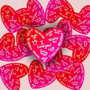 ESL Teacher Sticker - Love in Many Languages