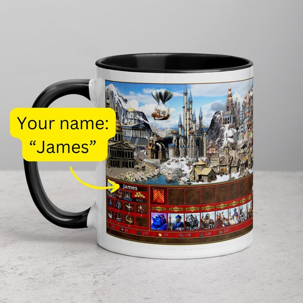 Heroes 3 CUSTOM NAME Mug Heroes of Might and Magic 3 Mug Heroes 3 Gift HOMM3