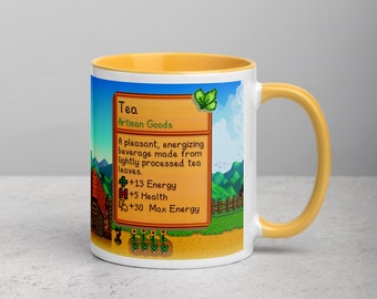 Stardew Valley Mug Stardew Valley Gift Stardew Valley Farm Cup Stardew Valley Tea Mug Tea Stats Tea Cup For Stardew Valley Lover