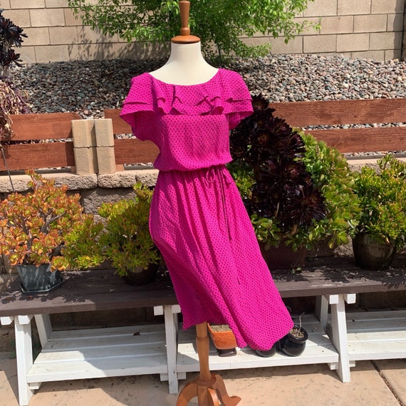 Vintage Pink Day Dress - image 1