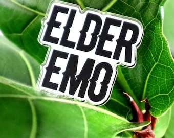 Pin acrílico de Emo mais velho de <br> Entrega Rápida? Acessório musical dos anos 2000, presente divertido com suporte de embreagem de borracha, fãs MCR