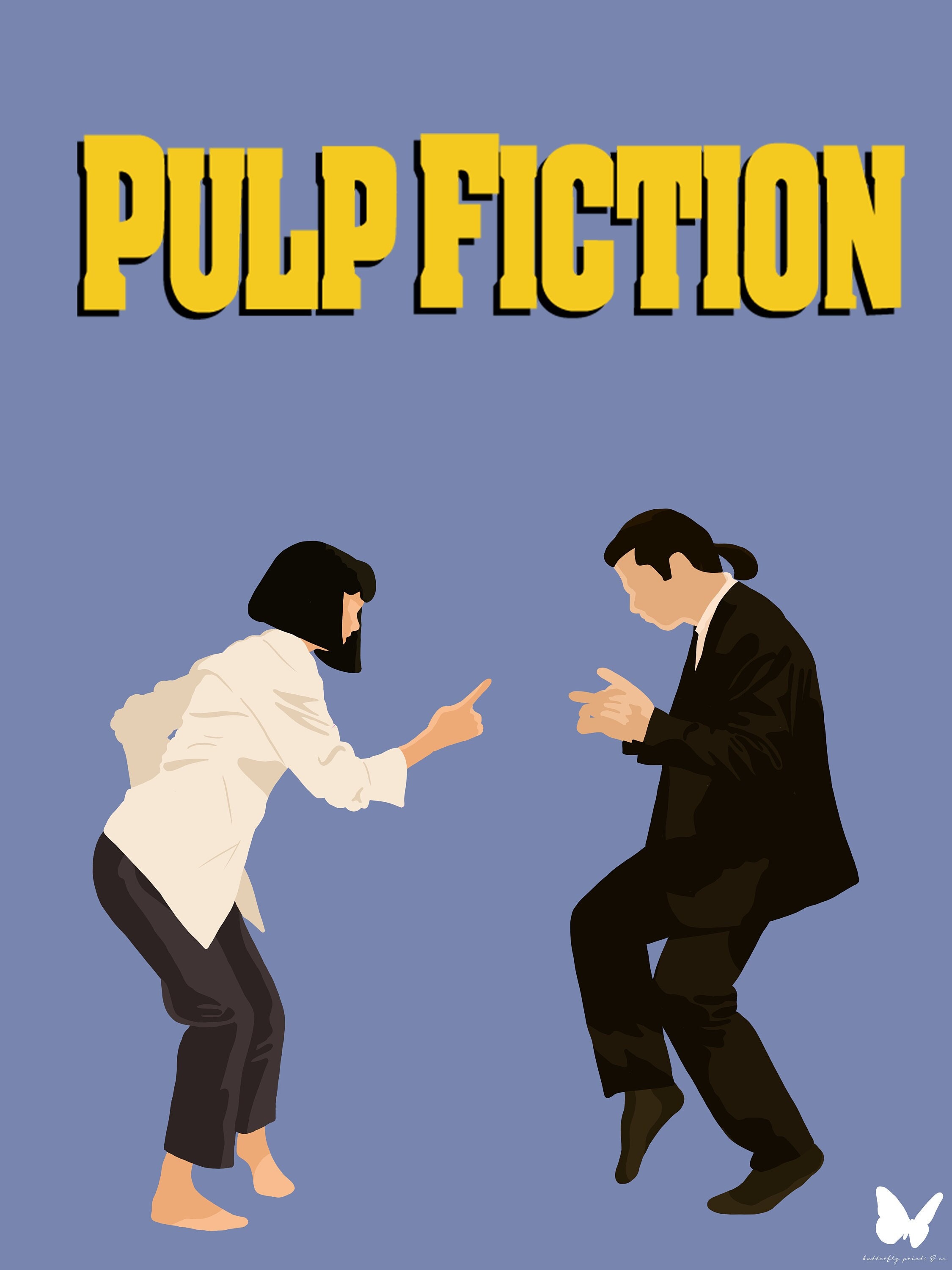 Pulp Fiction Minimalist Poster Digital Download - Etsy Singapore