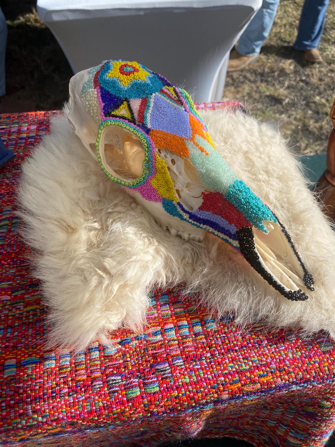 Huichol Beaded Deer Head main image 1