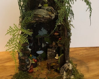 Hollow Tree Forest Cottage, Faerie House, Faerie Woodland Home