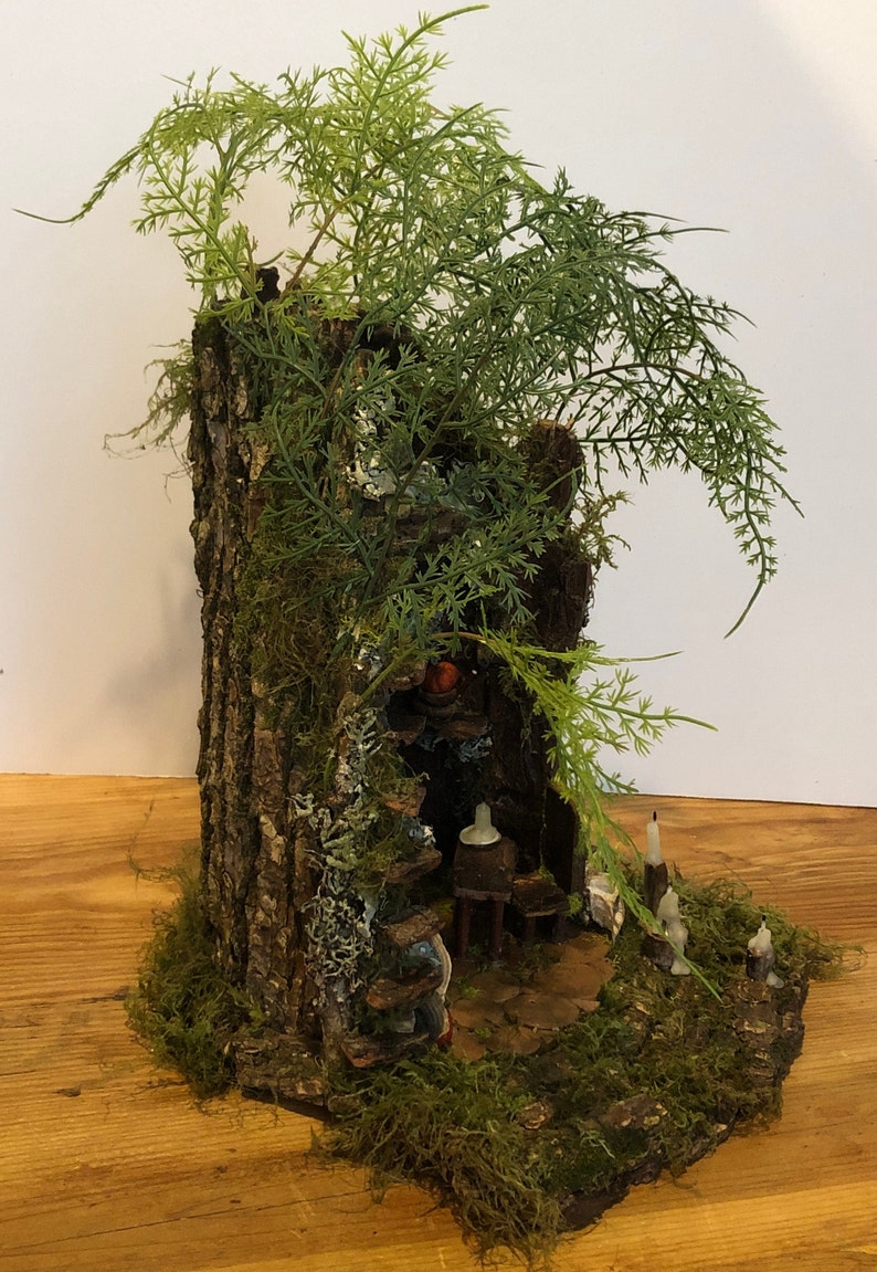 Handcrafted Faerie Tree Cottage: Woodland Fairy House - Etsy