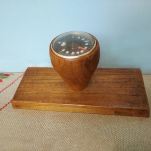 Vintage Wetter thermometer,Vintage Thermometer,Holz Thermometer,Altes Thermometer,Rundes Retro Thermometer