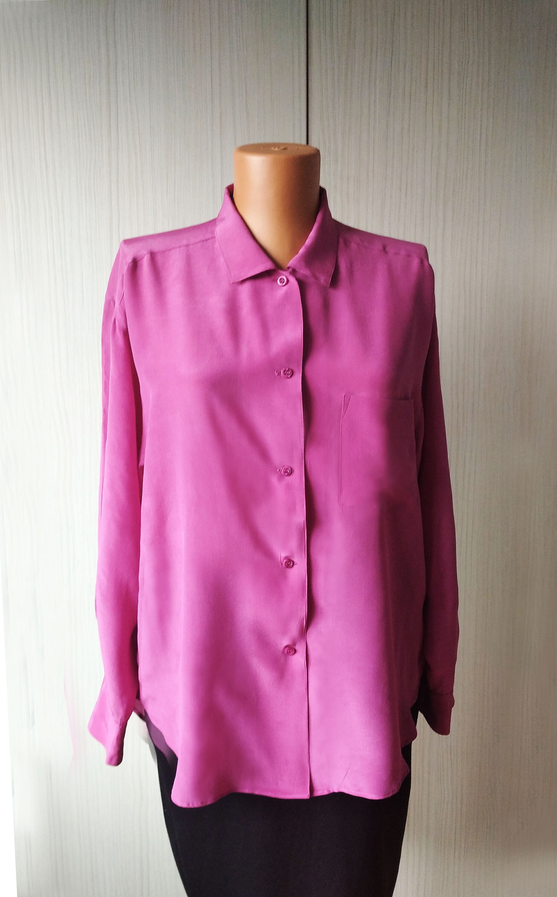 equipment pink blouse