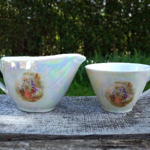 Vintage Winterling Bavaria Porcelain Coffee Cup and Milk Jug
