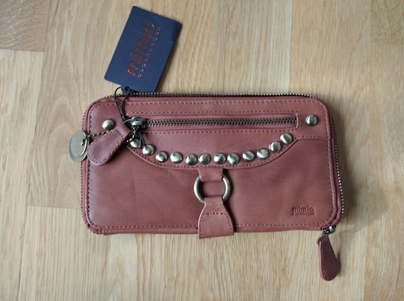 Mimic Copenhagen Women's M104515 Clutch, Women Brown Zip Around