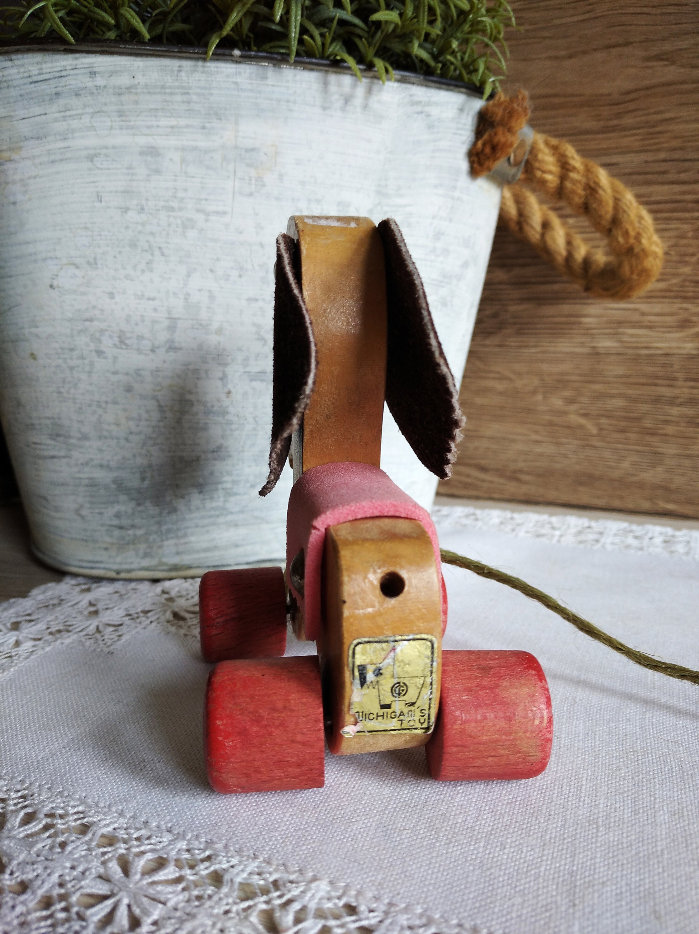 Jouet Vintage - Chien à Tirer Tomy - Occasion - Pour Collection Ou Enfant