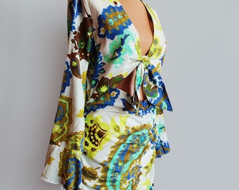 Vintage ZARA Floral Cotton Dress: Summer Fashion