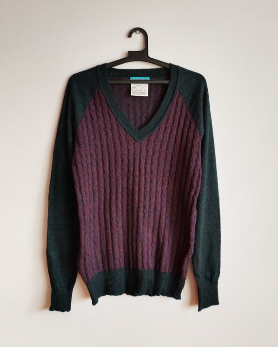 Vintage Katharine Hamnett Sweater 90s,wool Knit Sweater Made