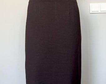 Missoni | Brun pennkjol | Damstorlek M / US 6 | Tillverkad i Italien