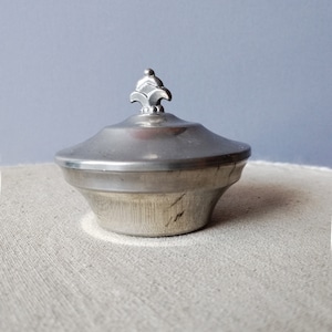 Vintage Art Deco Pewter Bowl Svenskt Tenn,Bowl  With Lid Made in Sweden,Collectible bowl