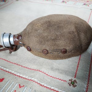 Vintage Military Canteen,Vintage Aluminum Flask, Old Military Canteen,Military Aluminium Bottle,Flask for Water