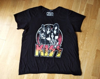 Camiseta vintage de la banda Kiss - Camiseta de rock and roll
