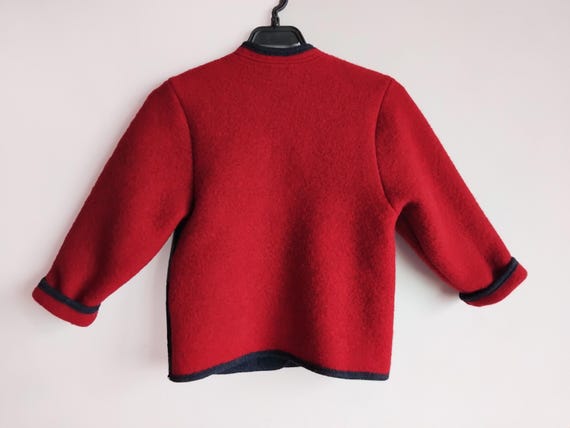 【GIESSWEIN】チロリアン wool jacket オーストリア製 GIESSWEIN ノーカラー チロリアン ボイルド