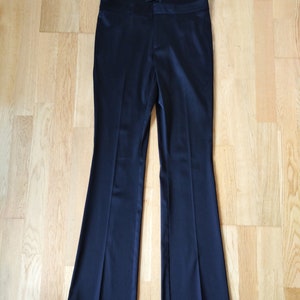 Vintage STEFANEL Black Flared Trousers - Slim Fit, EUR 40/US 8