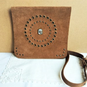 Vintage Handmad Leather Bag VERO GUOIO,High Quality Italian Leather Handbag,Cross-Body Bag