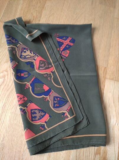 Vintage FENDI Silk Scarf: Roma Designer Fashion Art